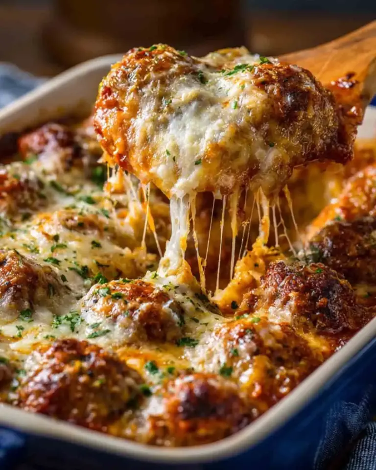 Meatball Parmesan Casserole Recipe