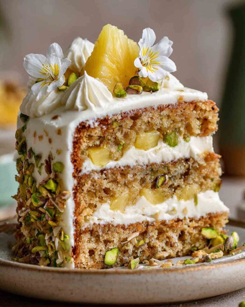 Pistachio Pineapple Cake