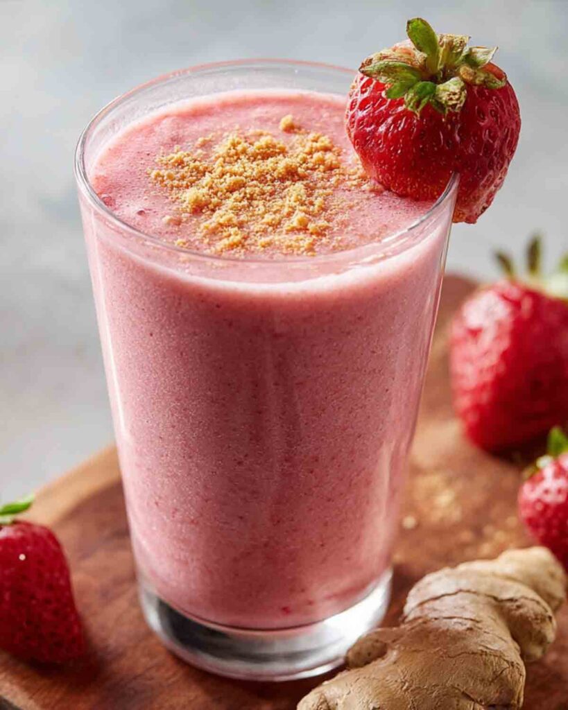 Strawberry Ginger Snap Smoothie: A Fusion of Flavors