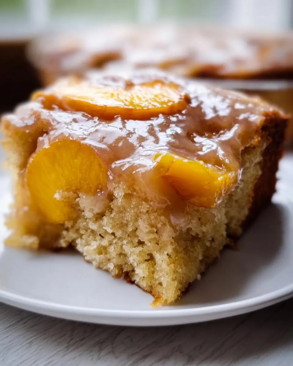 Brown Sugar Peach Cake 1 Brown Sugar Peach Cake