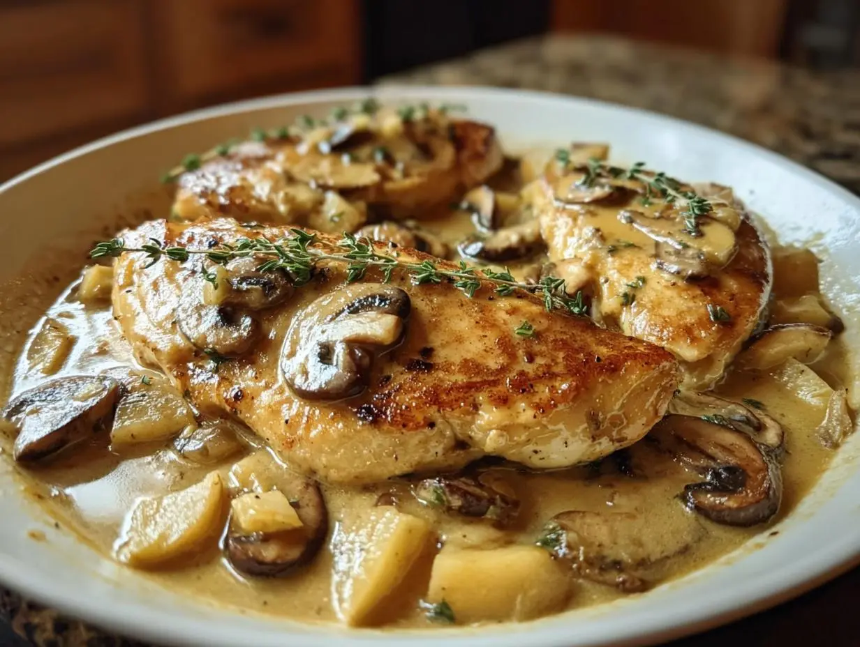 Chicken Normandy or French Apple Cider Chicken