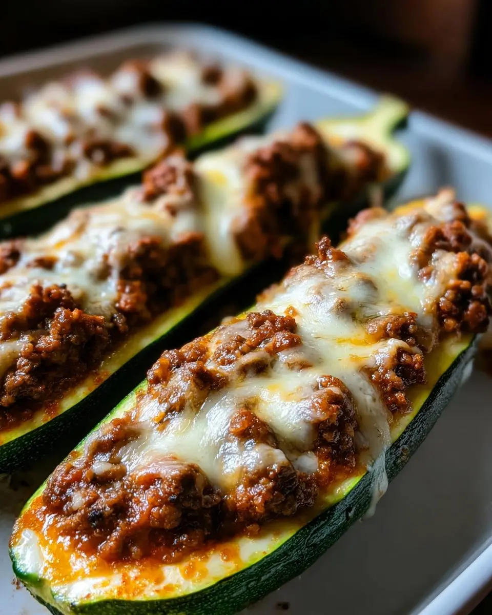 Ground Beef Zucchini Boats 1 Ground Beef Zucchini Boats