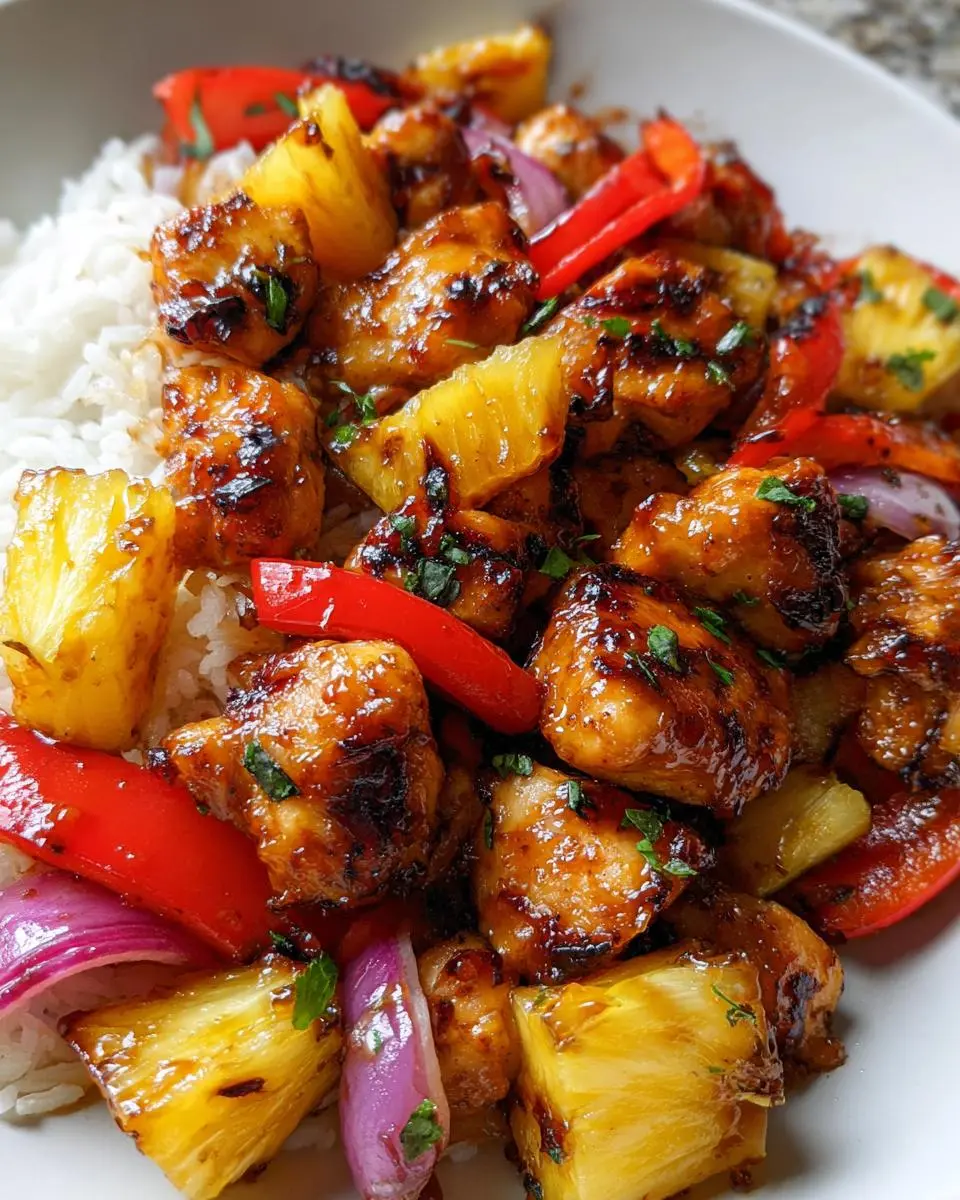 Hawaiian Chicken Sheet Pan 1 Hawaiian Chicken Sheet Pan
