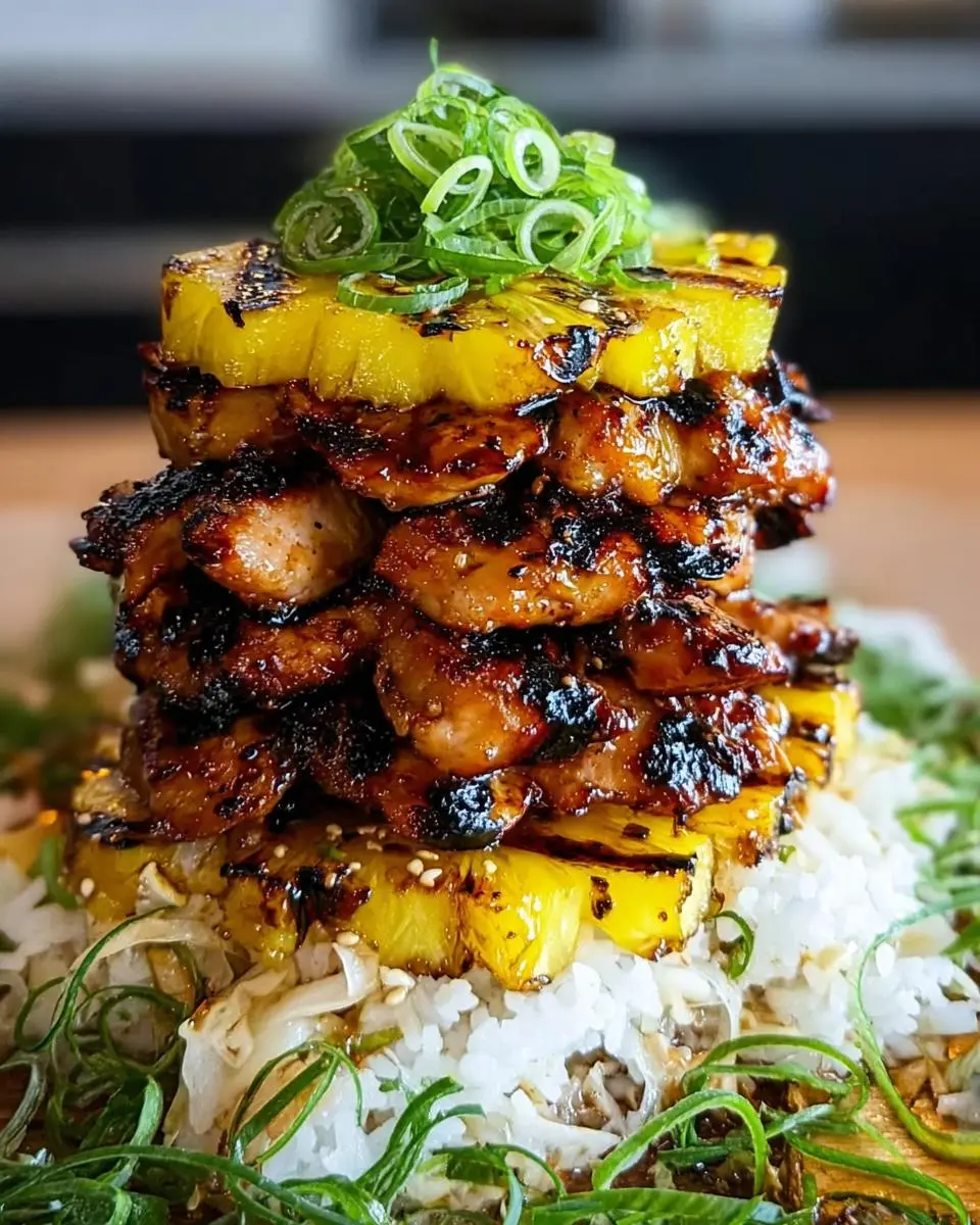 Hawaiian Huli Huli Chicken 1 Hawaiian Huli Huli Chicken Stack