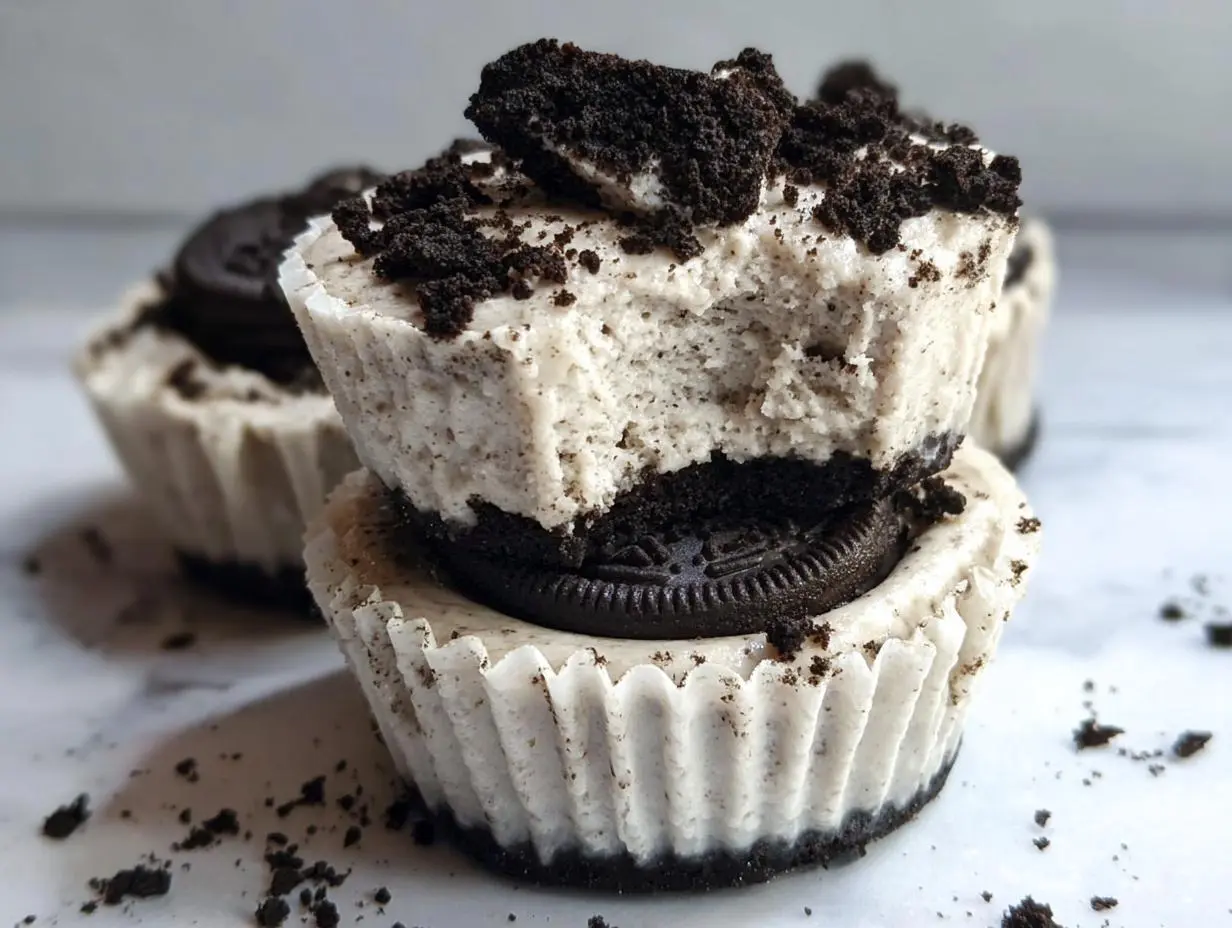 Healthy No-Bake Oreo Cheesecake Bites