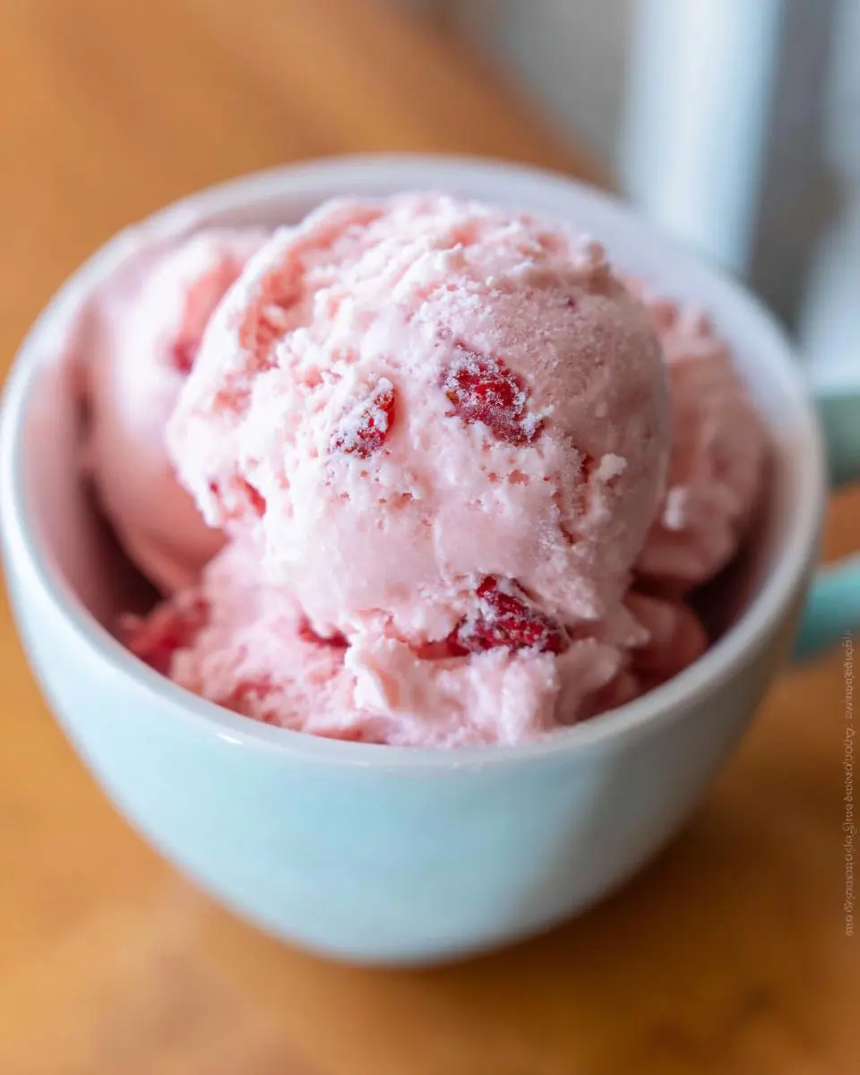 Homemade Strawberry Ice Cream 2 Homemade Strawberry Ice Cream