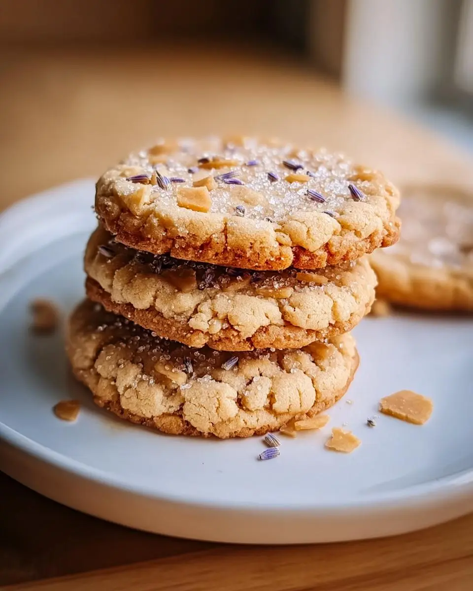 Lavender Honey Crunch Cookies 1 Lavender Honey Crunch Cookies