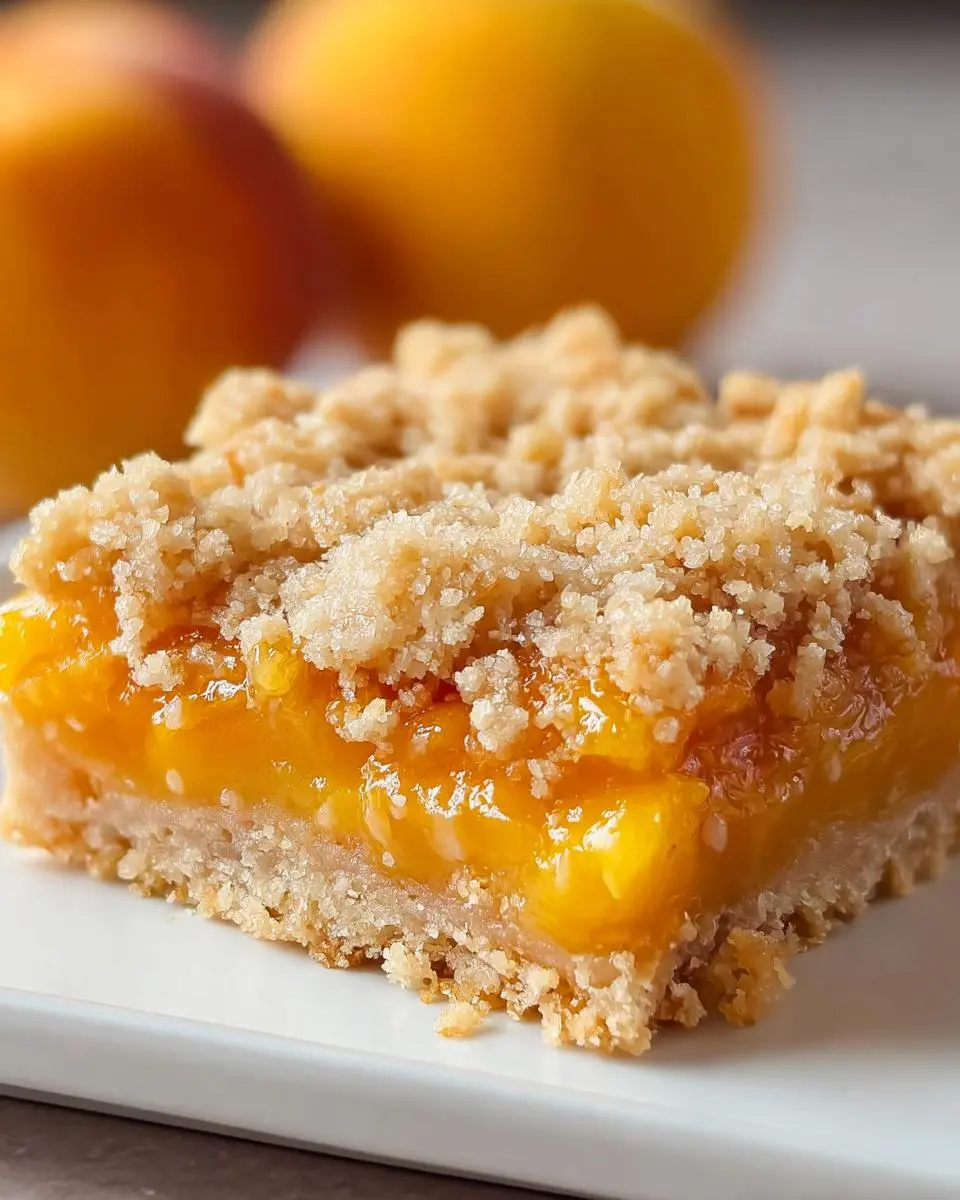 Peach Crumb Bars Secret 1 Peach Crumb Bars