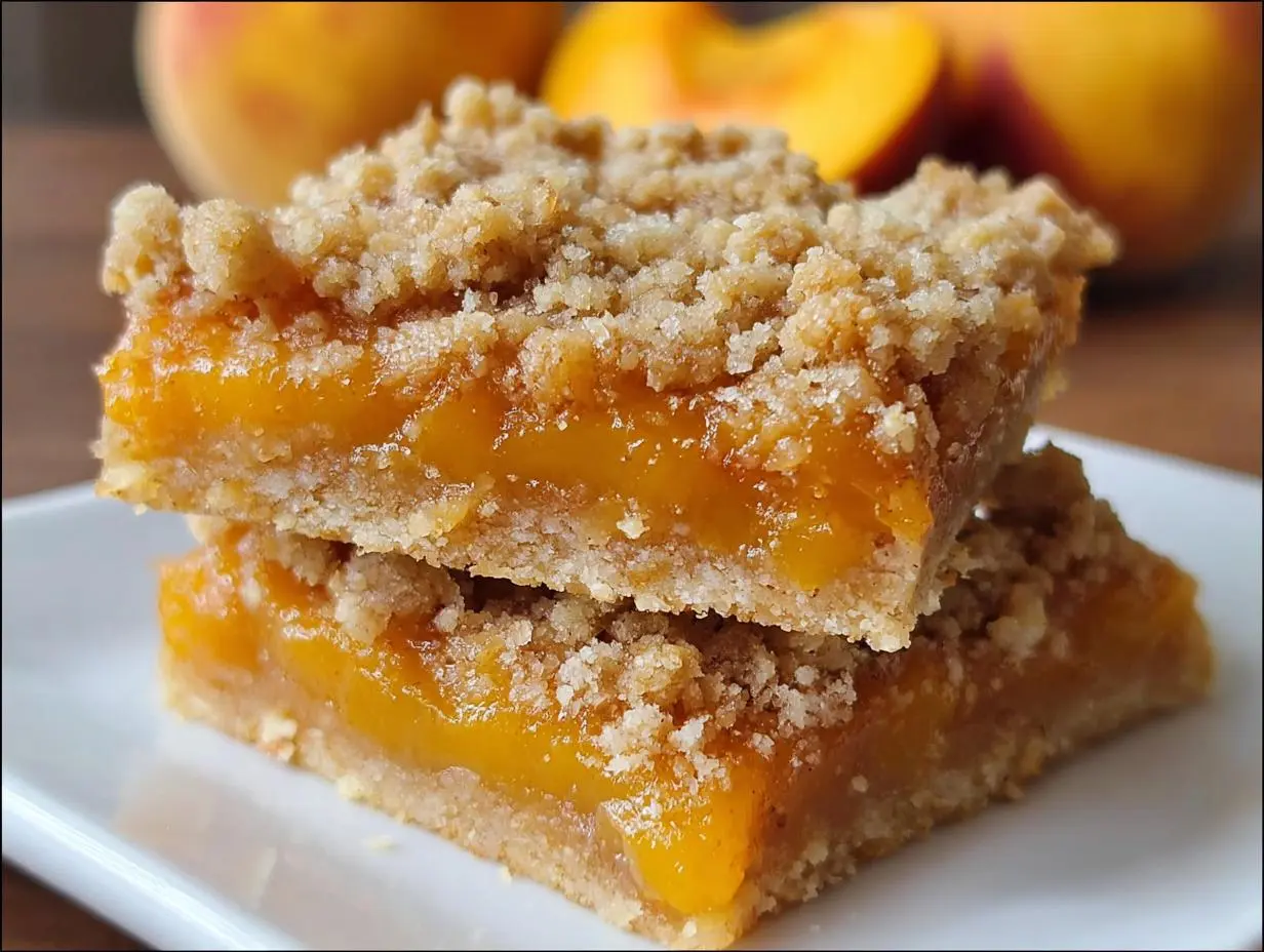 Peach Crumb Bars