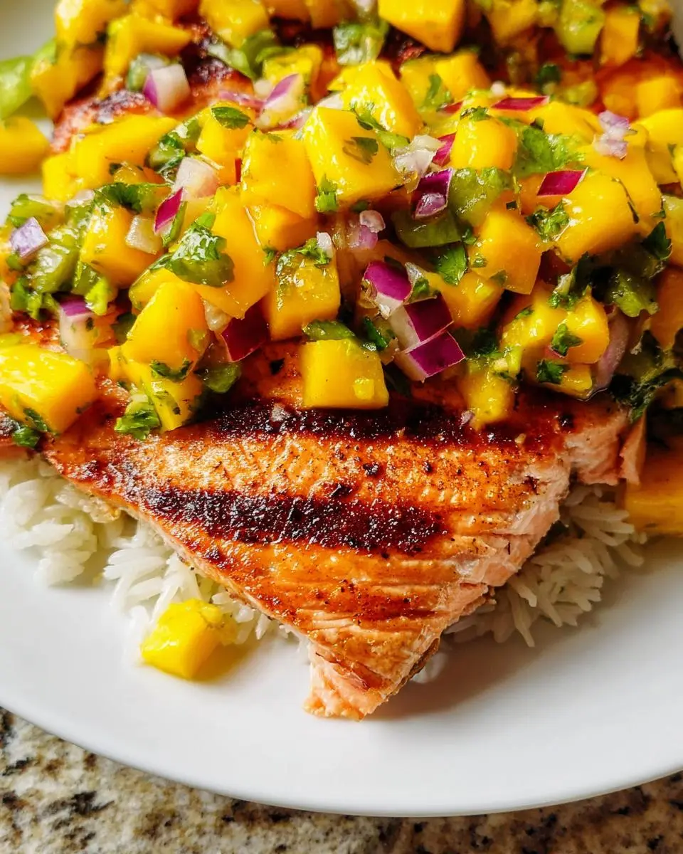 Salmon with Mango Salsa 2 Salmon with Mango Salsa