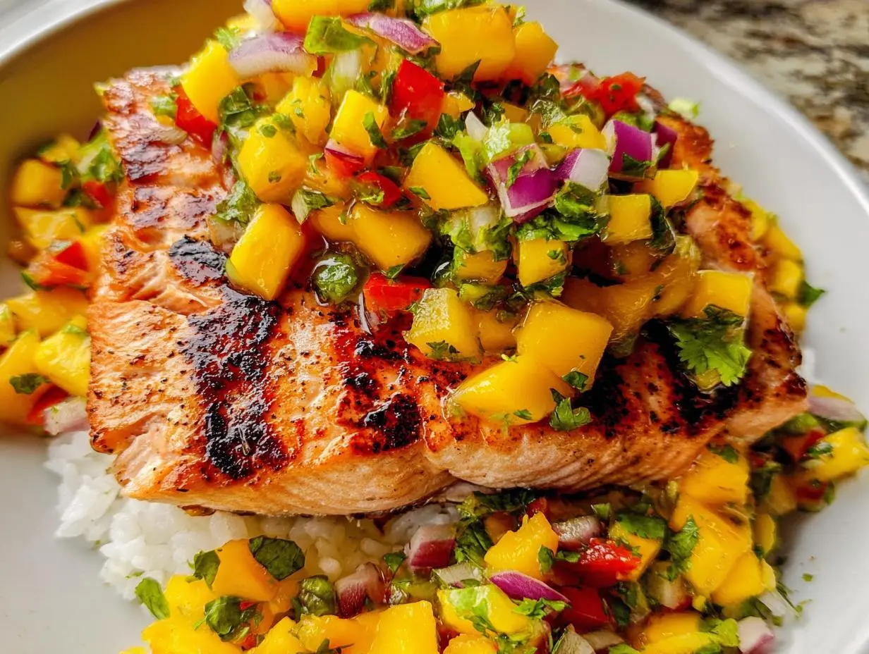 Salmon with Mango Salsa