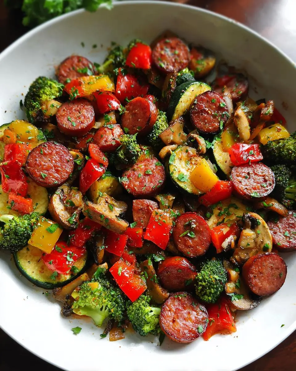 Sausage and Veggies Skillet 2 Sausage and Veggies Skillet