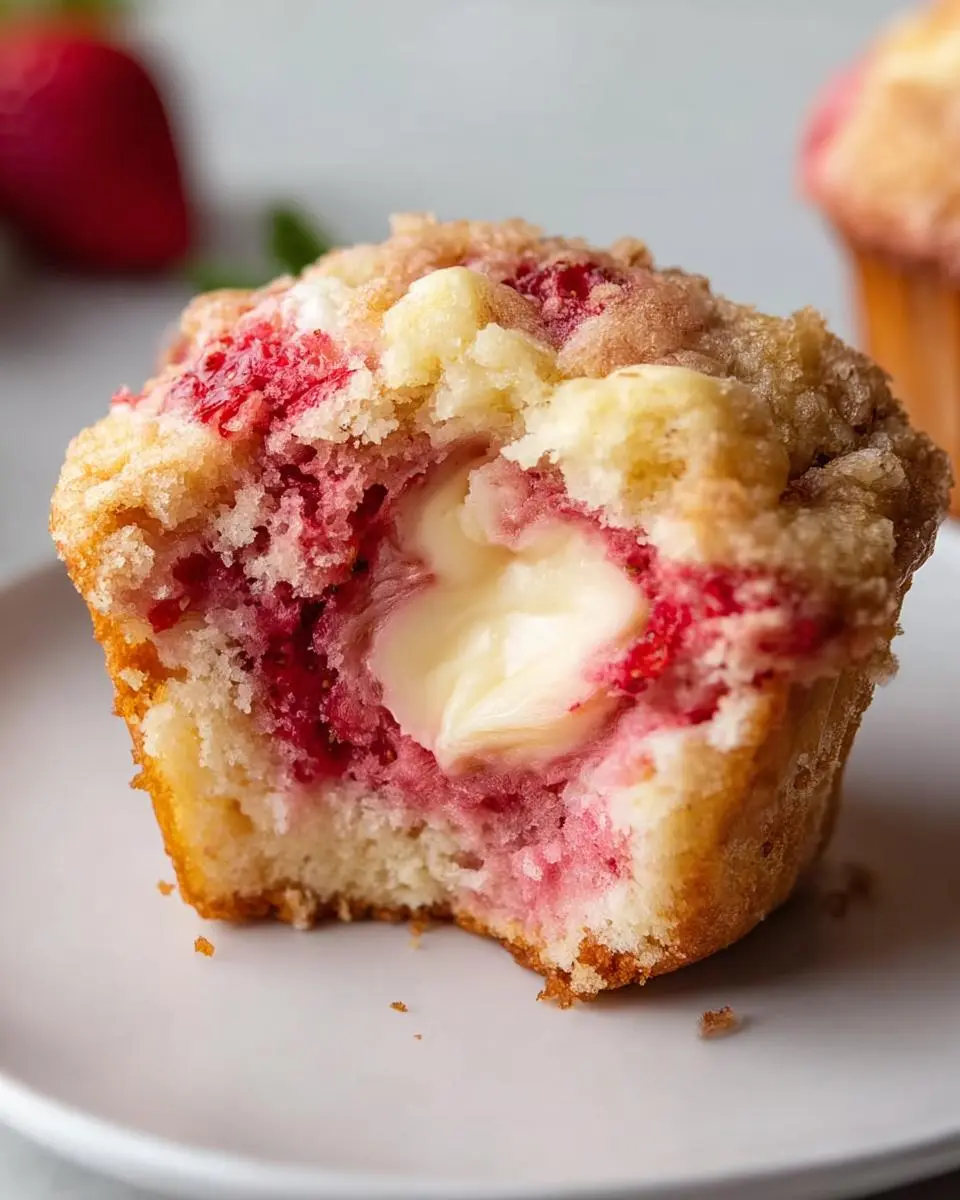 Strawberry Cream Cheese Muffins 1 Strawberry Cream Cheese Muffins