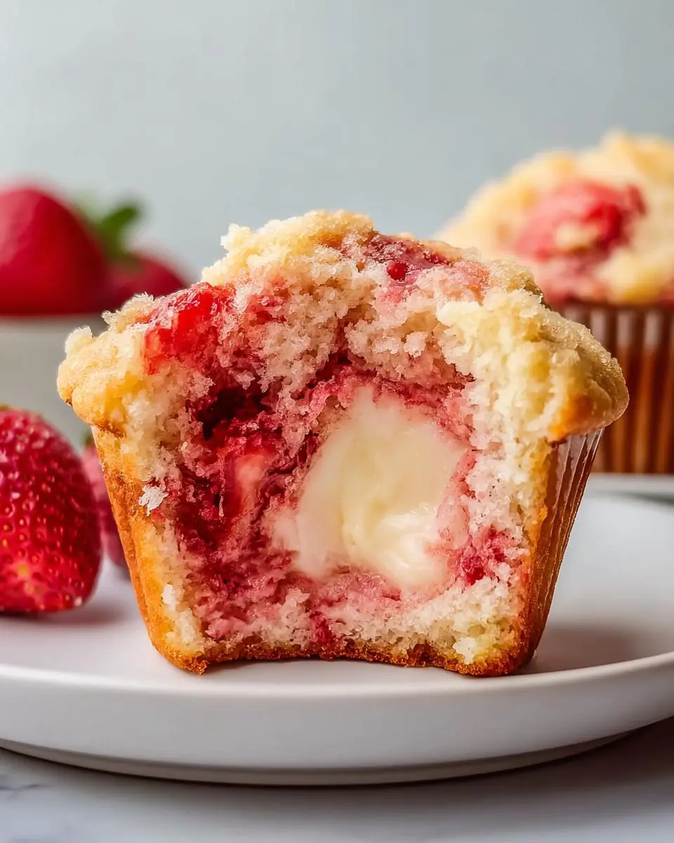 Strawberry Cream Cheese Muffins 2 Strawberry Cream Cheese Muffins