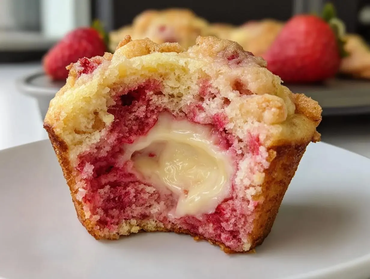 Strawberry Cream Cheese Muffins