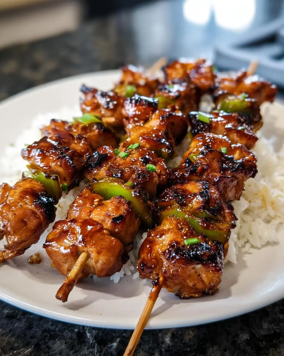 Teriyaki Chicken Skewers 1 Teriyaki Chicken Skewers
